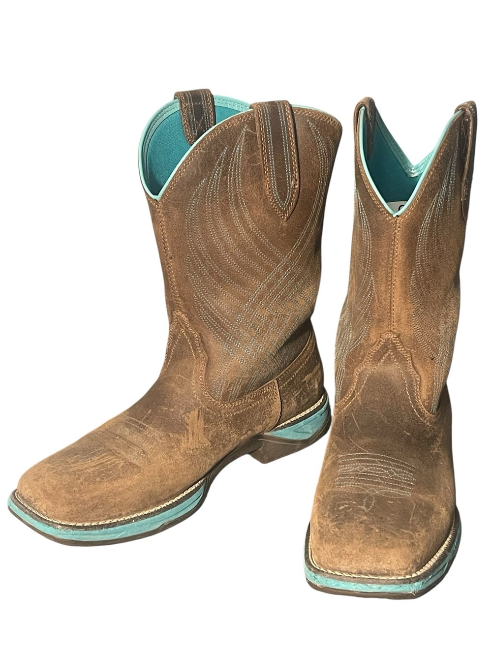 Ariat Anthem Distressed Java brown boots. Size 9B GUC - Picture 2 of 14